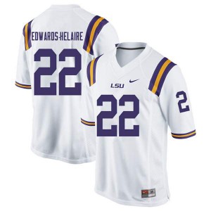 Mens Tigers #22 Clyde Edwards-Helaire White Player Jersey 664761-400