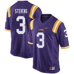 Mens Tigers #3 JaCoby Stevens Purple College Jerseys 875145-236
