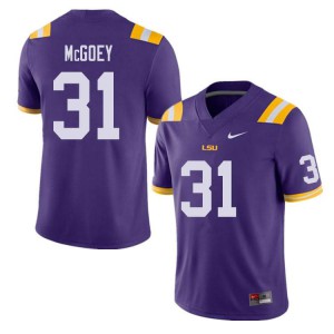 Men's LSU #31 Thomas McGoey Purple NCAA Jersey 530161-533