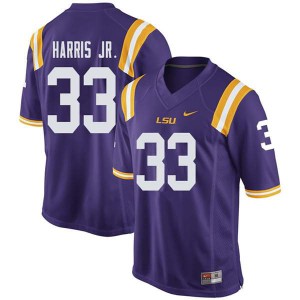 Men's LSU Tigers #33 Todd Harris Jr. Purple University Jersey 282168-272