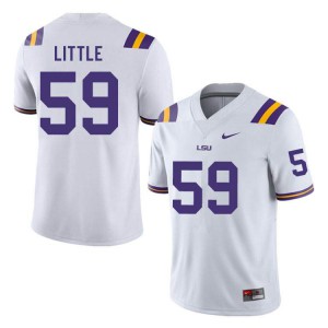 Mens LSU #59 Desmond Little White Player Jersey 394635-838