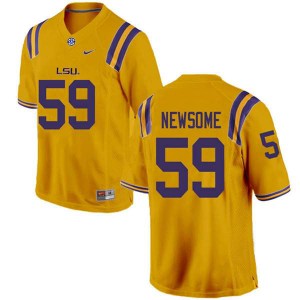 Mens Tigers #59 Seth Newsome Gold College Jersey 671777-805