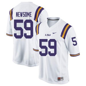Mens Tigers #59 Seth Newsome White Official Jerseys 688957-380