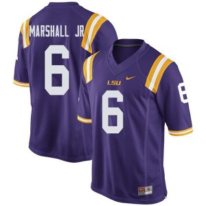 Men LSU #6 Terrace Marshall Jr. Purple Player Jerseys 524341-718