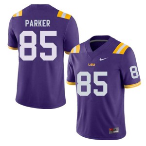 Men Tigers #85 Ray Parker Purple NCAA Jerseys 149613-482