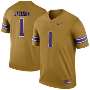 Mens Tigers #1 Donte Jackson Gold Legend Player Jersey 383134-124