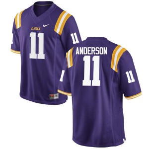 Men's Louisiana State Tigers #11 Dee Anderson Purple High School Jerseys 483346-403