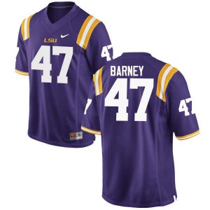 Men Louisiana State Tigers #47 Chance Barney Purple University Jerseys 530320-798
