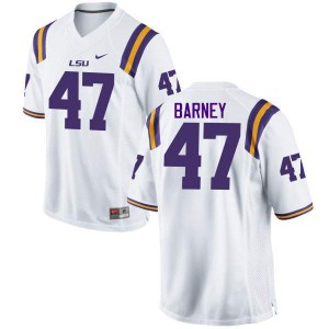 Mens LSU Tigers #47 Chance Barney White Official Jersey 492769-224