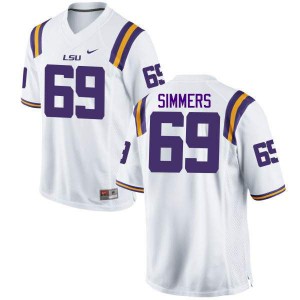 Men's Tigers #69 Turner Simmers White Stitched Jerseys 500674-700