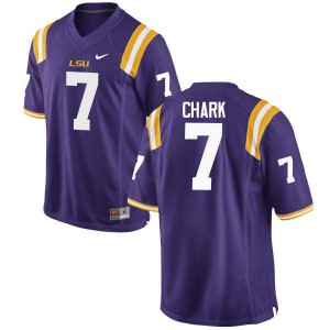 Men's Tigers #7 D.J. Chark Purple Official Jerseys 152118-185