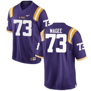 Mens Tigers #73 Adrian Magee Purple College Jersey 786100-390