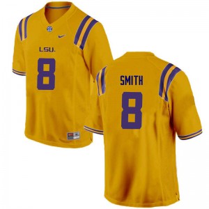 Men's LSU Tigers #8 Saivion Smith Gold Official Jerseys 649739-332