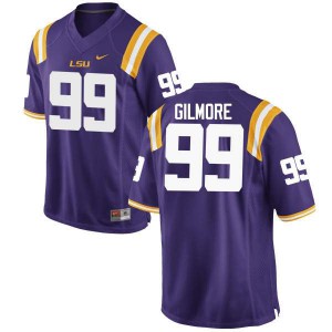 Men's LSU #99 Greg Gilmore Purple Stitch Jerseys 551191-525