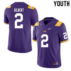 Youth Tigers #2 Arik Gilbert Purple High School Jerseys 804375-167