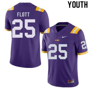 Youth Louisiana State Tigers #25 Cordale Flott Purple Player Jerseys 766798-202