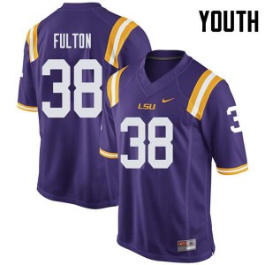 Youth Louisiana State Tigers #38 Keith Fulton Purple High School Jersey 103854-618