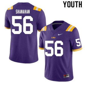 Youth Tigers #56 Liam Shanahan Purple University Jerseys 516023-477