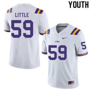 Youth Tigers #59 Desmond Little White Player Jerseys 242632-980