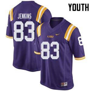 Youth LSU #83 Jaray Jenkins Purple NCAA Jersey 661395-826