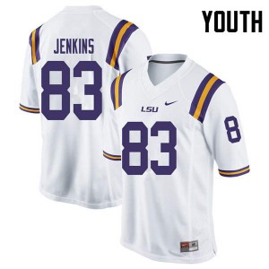 Youth Tigers #83 Jaray Jenkins White Stitched Jersey 267366-509