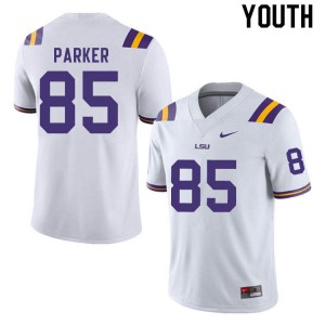 Youth LSU Tigers #85 Ray Parker White High School Jerseys 719962-858