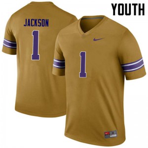 Youth Louisiana State Tigers #1 Donte Jackson Gold Legend High School Jersey 155250-177