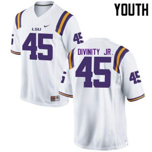Youth Tigers #45 Michael Divinity Jr. White Stitched Jersey 330209-522