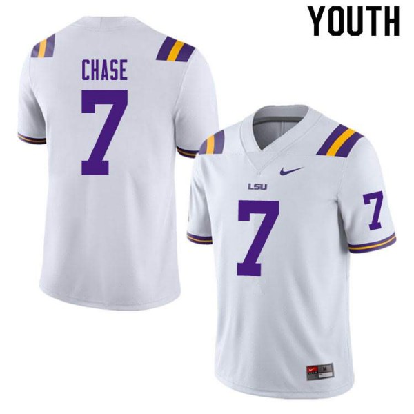 youth white ja marr chase jersey